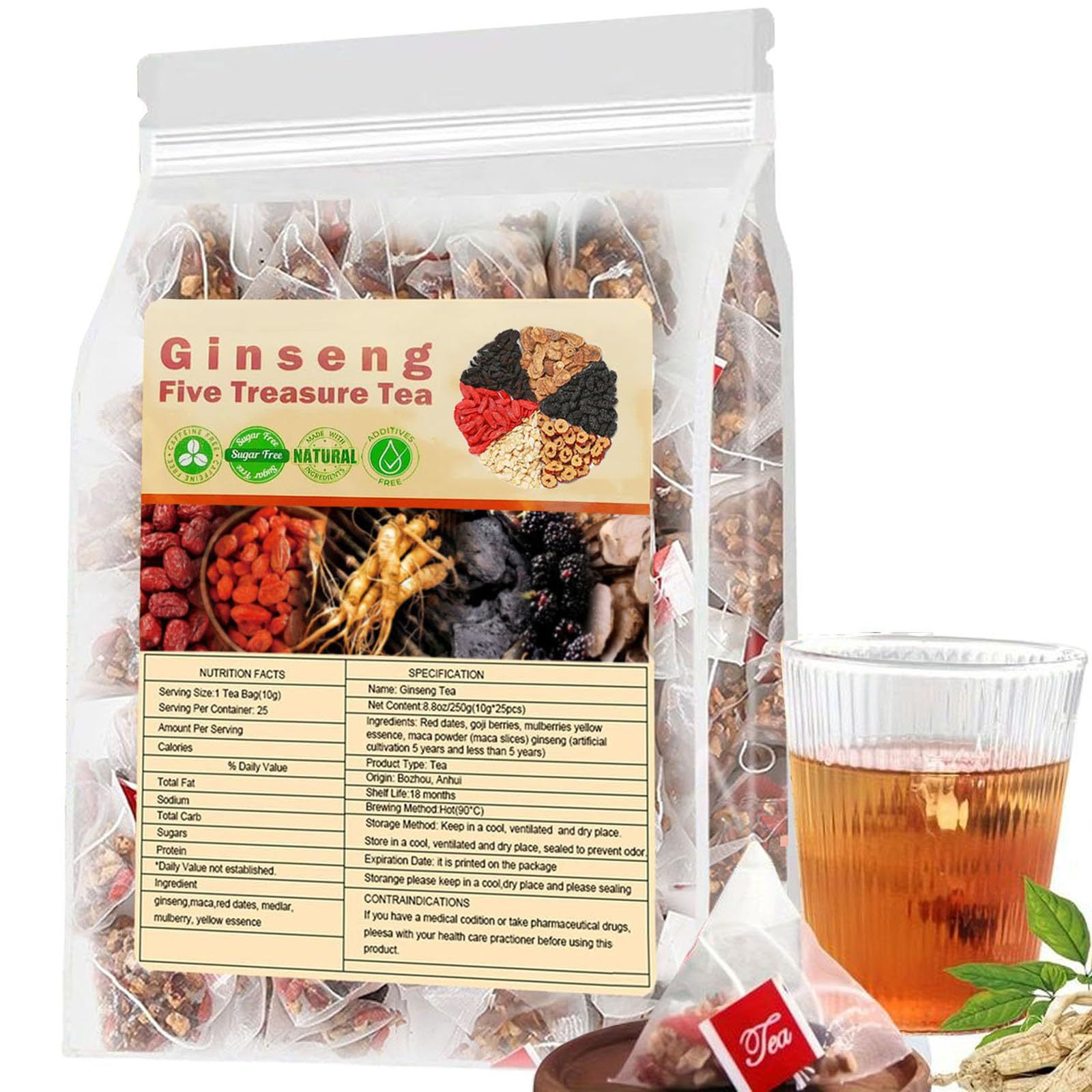 Herbal Wellness Supplement - Té de renos de té de