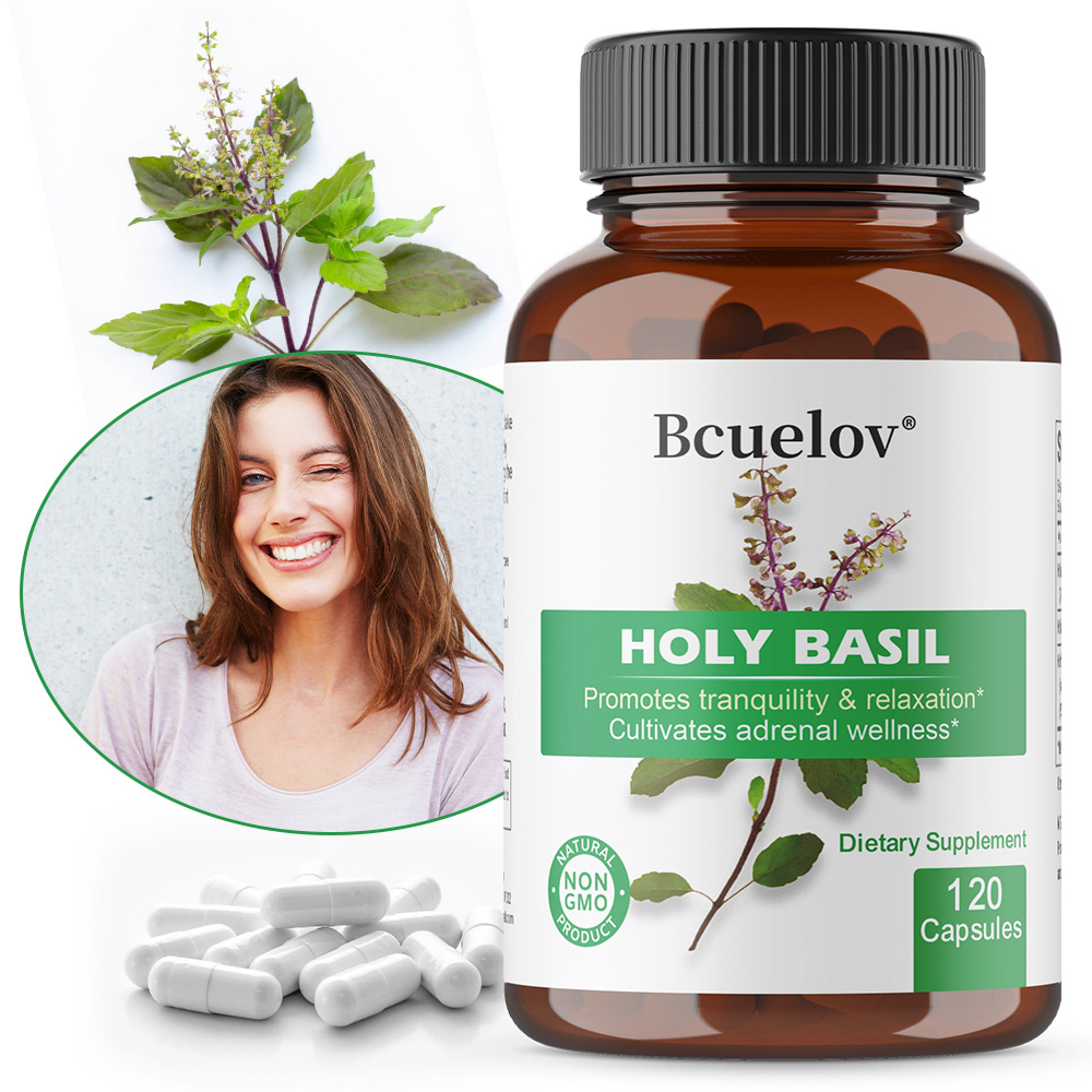 Tulsi Holy Basil - Cápsulas de Extracto de Tulsi (Basil