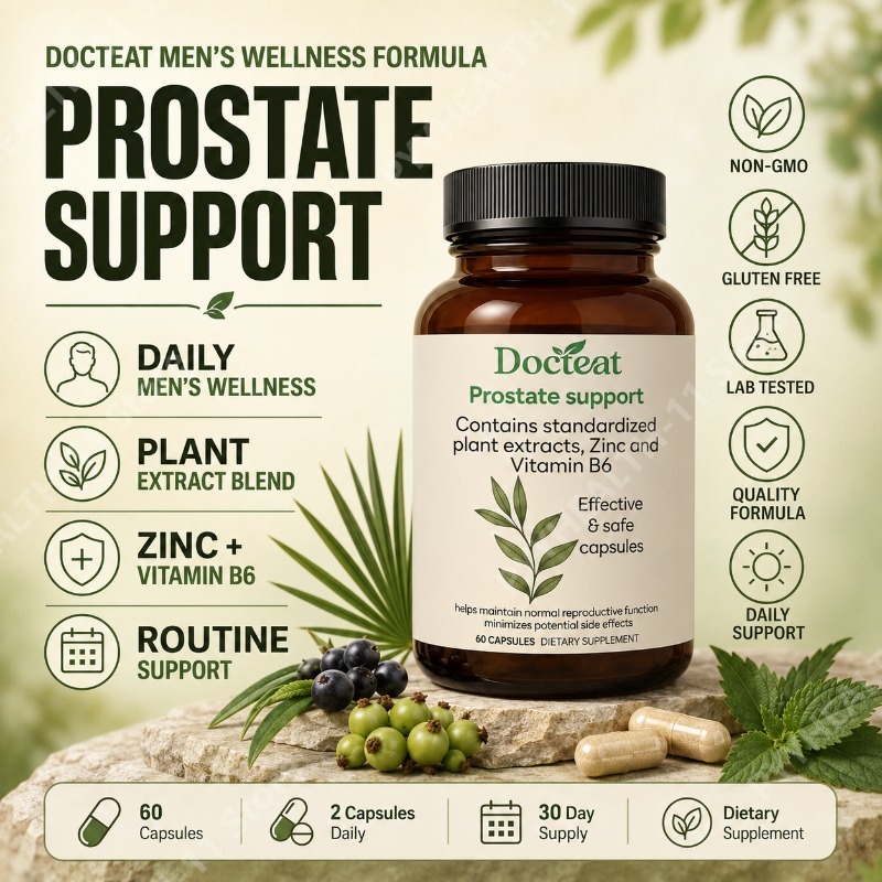 Herbal Wellness Supplement - Cápsulas de Saw Palmetto con Raíz