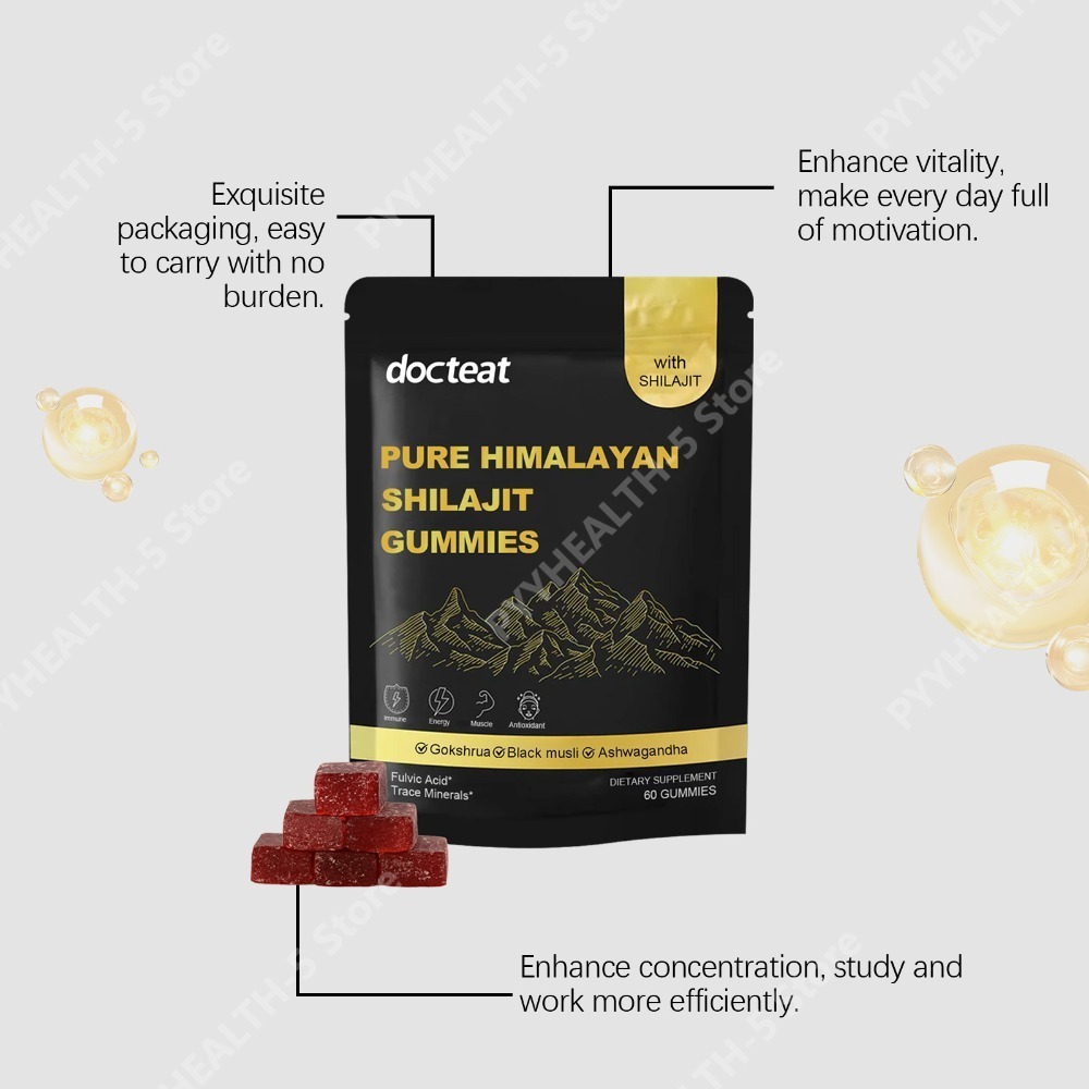 Gomitas de Shilajit Puro del H - Herbal Wellness Supplement reseña y precio