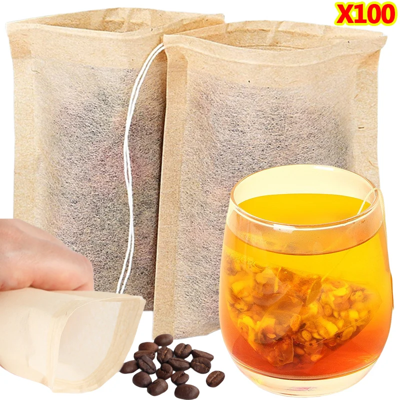100 Uds bolsitas de té con fil - Herbal Wellness Supplement reseña y precio