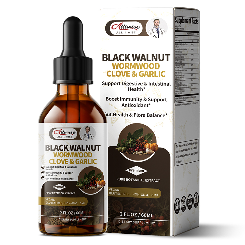 Alliwise Gota de nogal negro l - Herbal Wellness Supplement reseña y precio