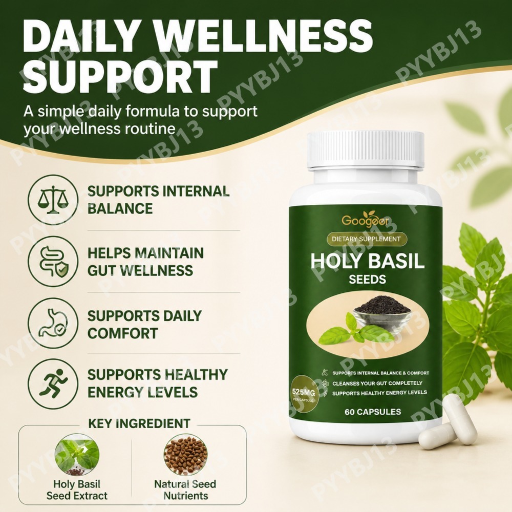 Cápsulas de Extracto de Semill - Tulsi Holy Basil reseña y precio