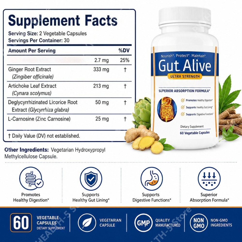 Gut Alive, Suplemento Natural  - Tulsi Holy Basil reseña y precio