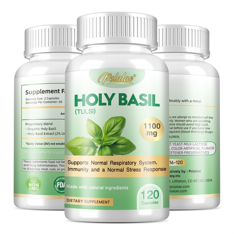Cápsulas de albahaca sagrada:  - Tulsi Holy Basil reseña y precio