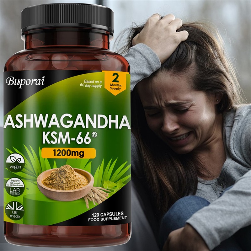 Ashwagandha KSM-66 1200 mg: ap - Tulsi Holy Basil reseña y precio