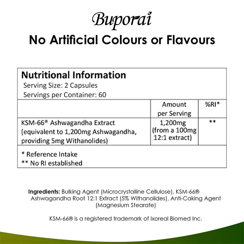 Ashwagandha KSM-66 1200 mg: ap - Tulsi Holy Basil reseña y precio