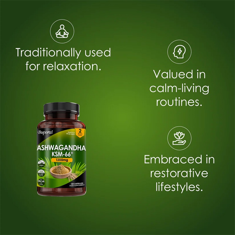 Ashwagandha KSM-66 1200 mg: ap - Tulsi Holy Basil reseña y precio